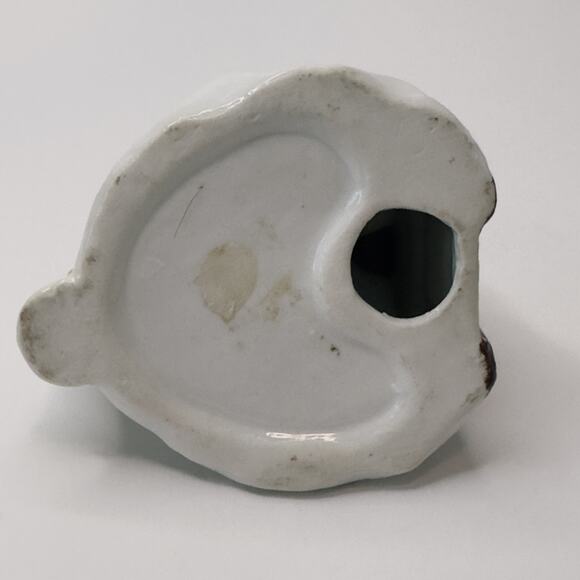 Vintage Figurine 18th Century Girl Playing Harp/Floral Dress/Bird Hand Painted - Picture 7 of 9